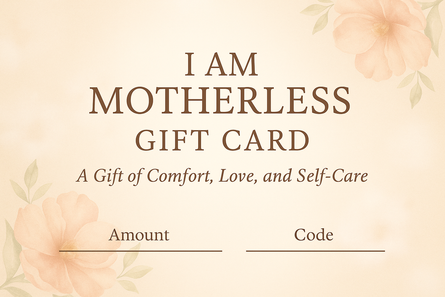 I AM Moisturizer Gift Card